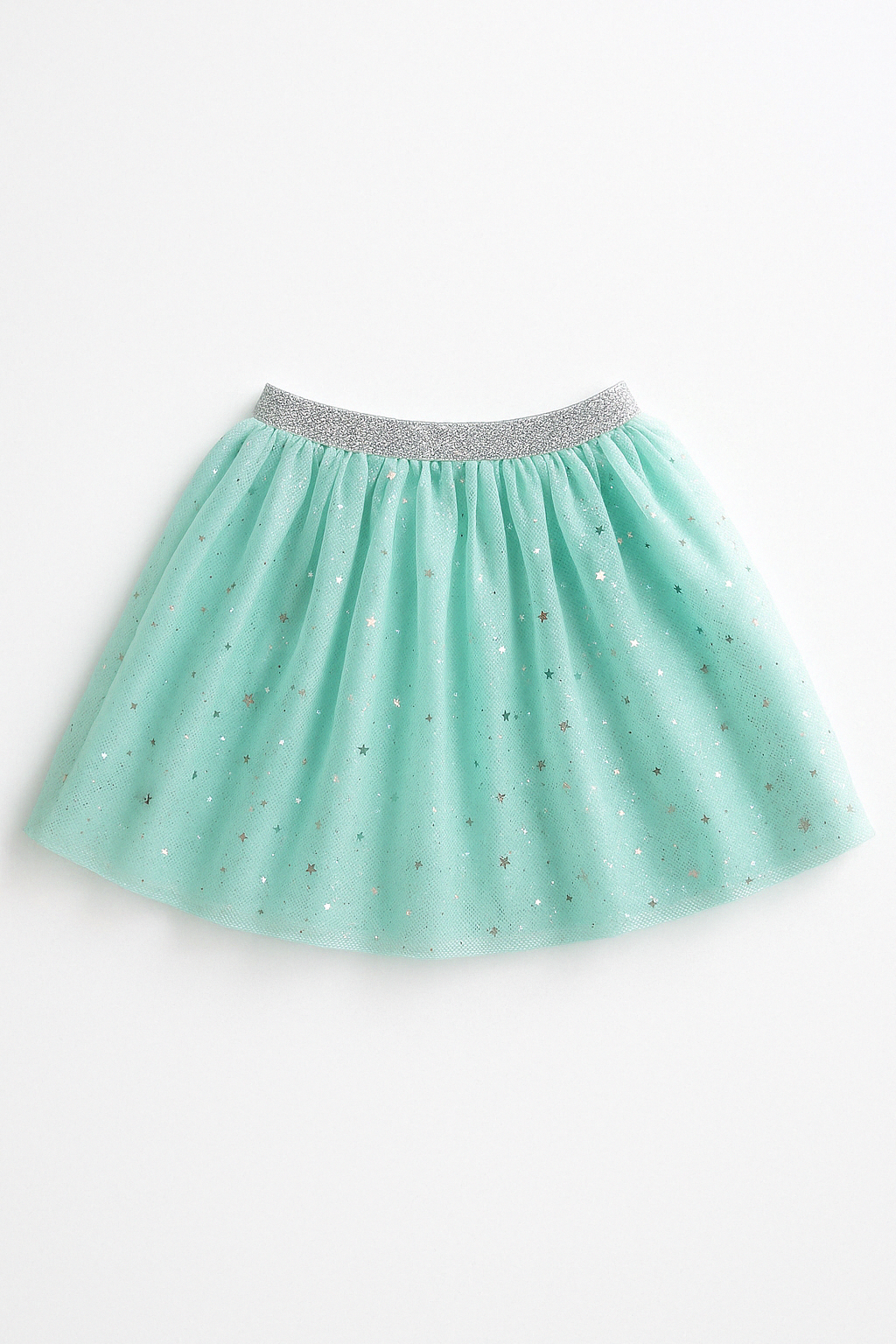 Falda Tutú Niña Tul Estrellas (Tutú Aqua)