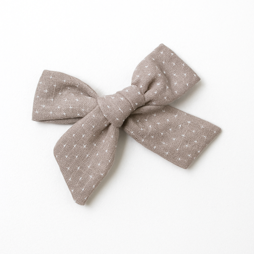 Ganchos Lazo Cabello Niña (Gris Dots)