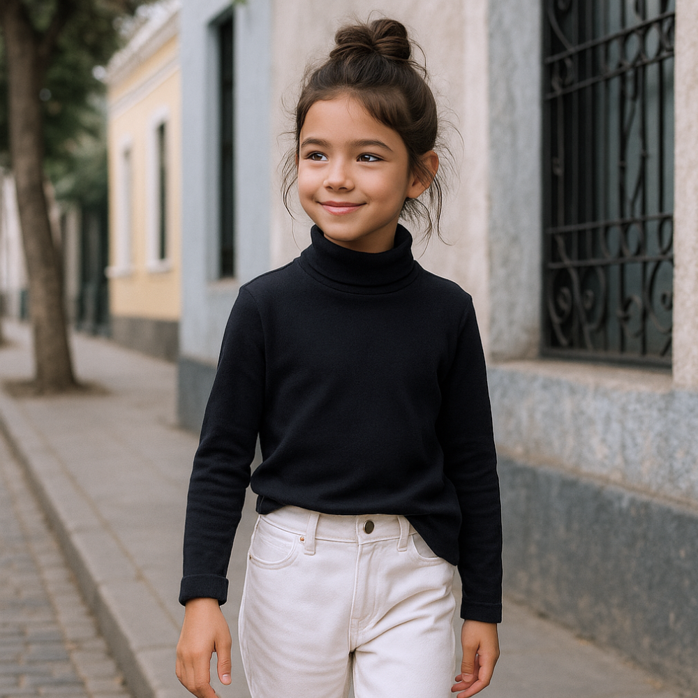 Cafarena Niño Niña Algodón Negro – Le Petit Company