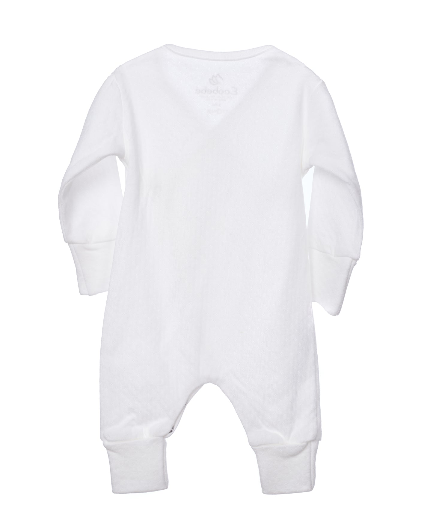 Enterizo Bebé Kimono Pointelle - Ecowhite (Algodón Orgánico)