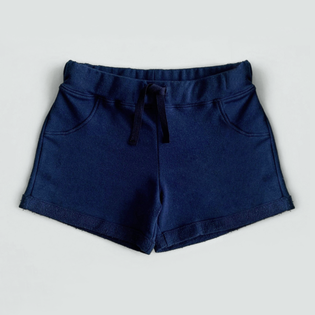 Short Niña Azul Navy (Algodón) - Le Petit Company