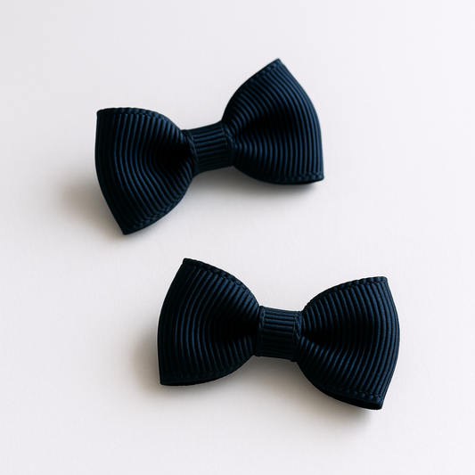 Mini Ganchos Niña Cabello Negro (2 unidades)