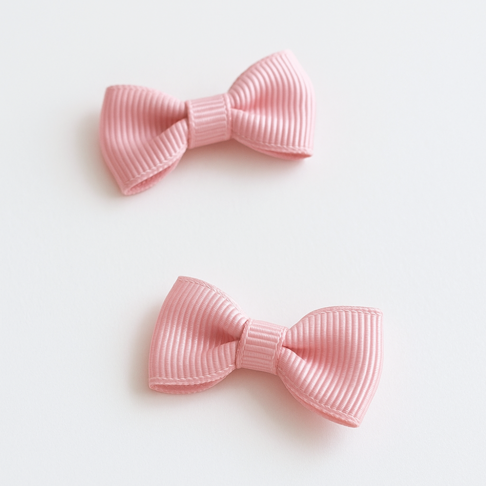 Mini Ganchos Niña Cabello Palo Rosa (2 unidades)