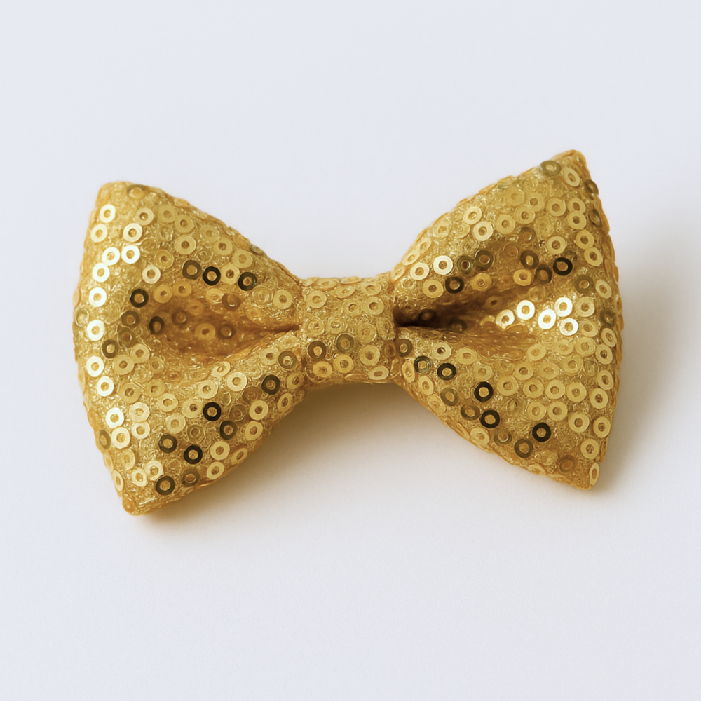 Gancho Lazo Niña Cabello Lentejuelas - Gold