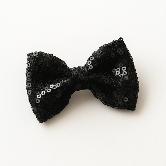 Gancho Lazo Niña Cabello Lentejuelas - Negro