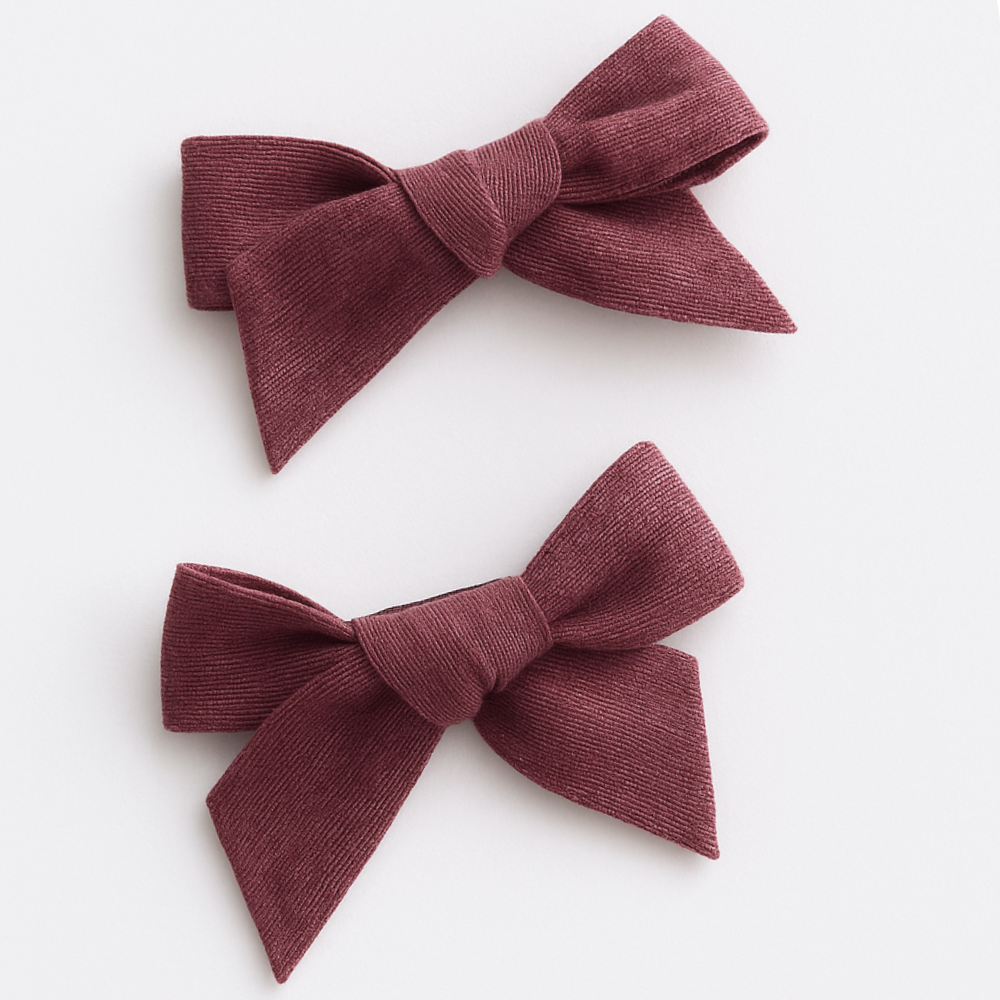 Lazos Cabello Niña Bold x 2 (Plum)
