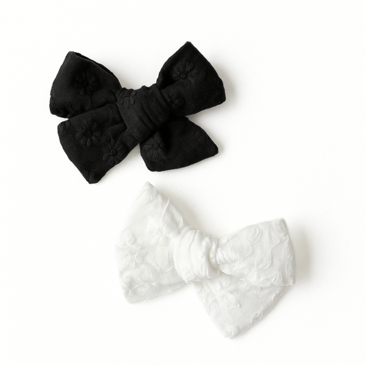 Ganchos Lazos Cabello Niña x 2 (Broderie)