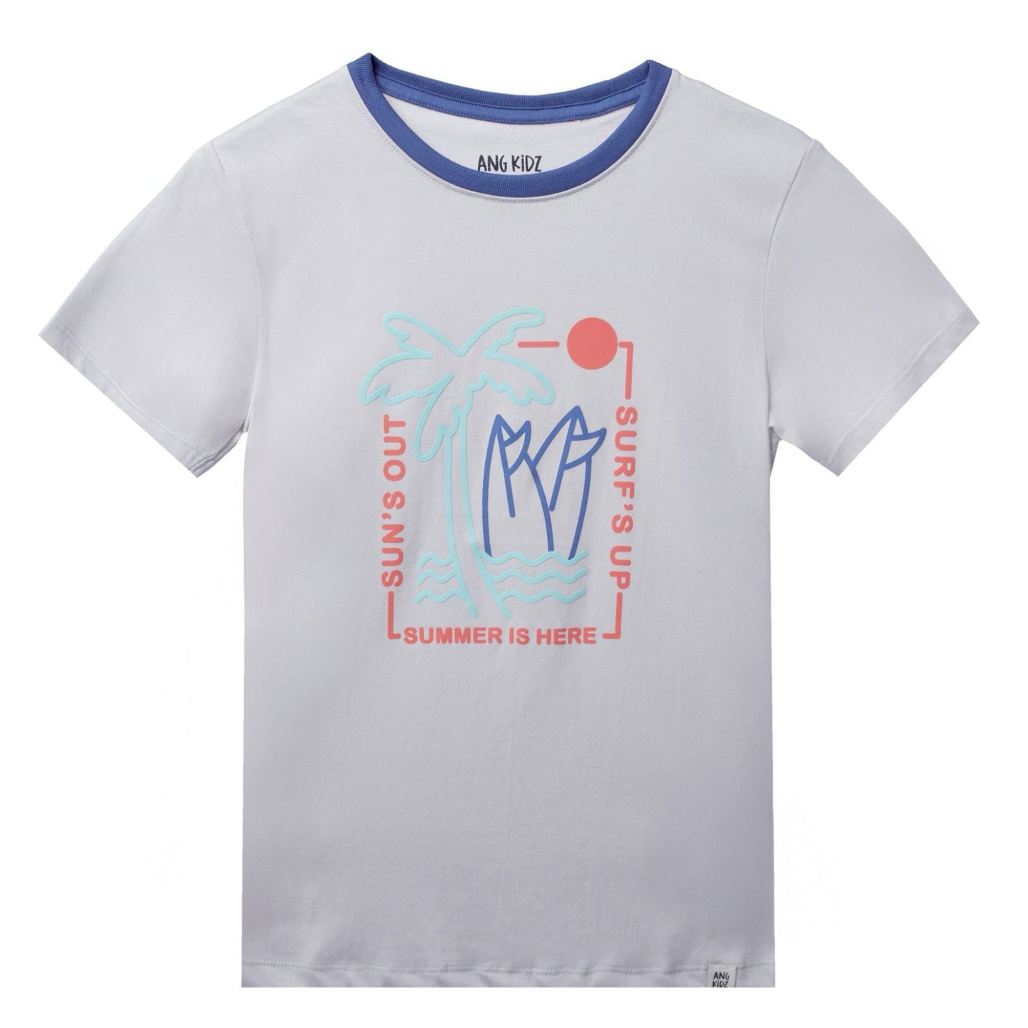 Polo Niño Surf´Up - Gris (100% algodón)