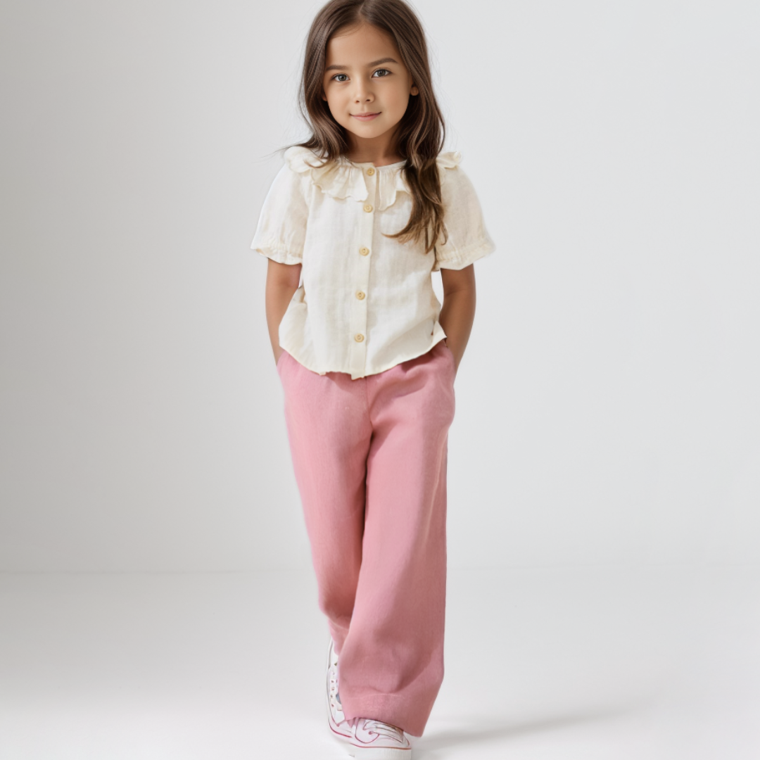 Palazo Pantalon Flare Nina Palo Rosa Le Petit Company