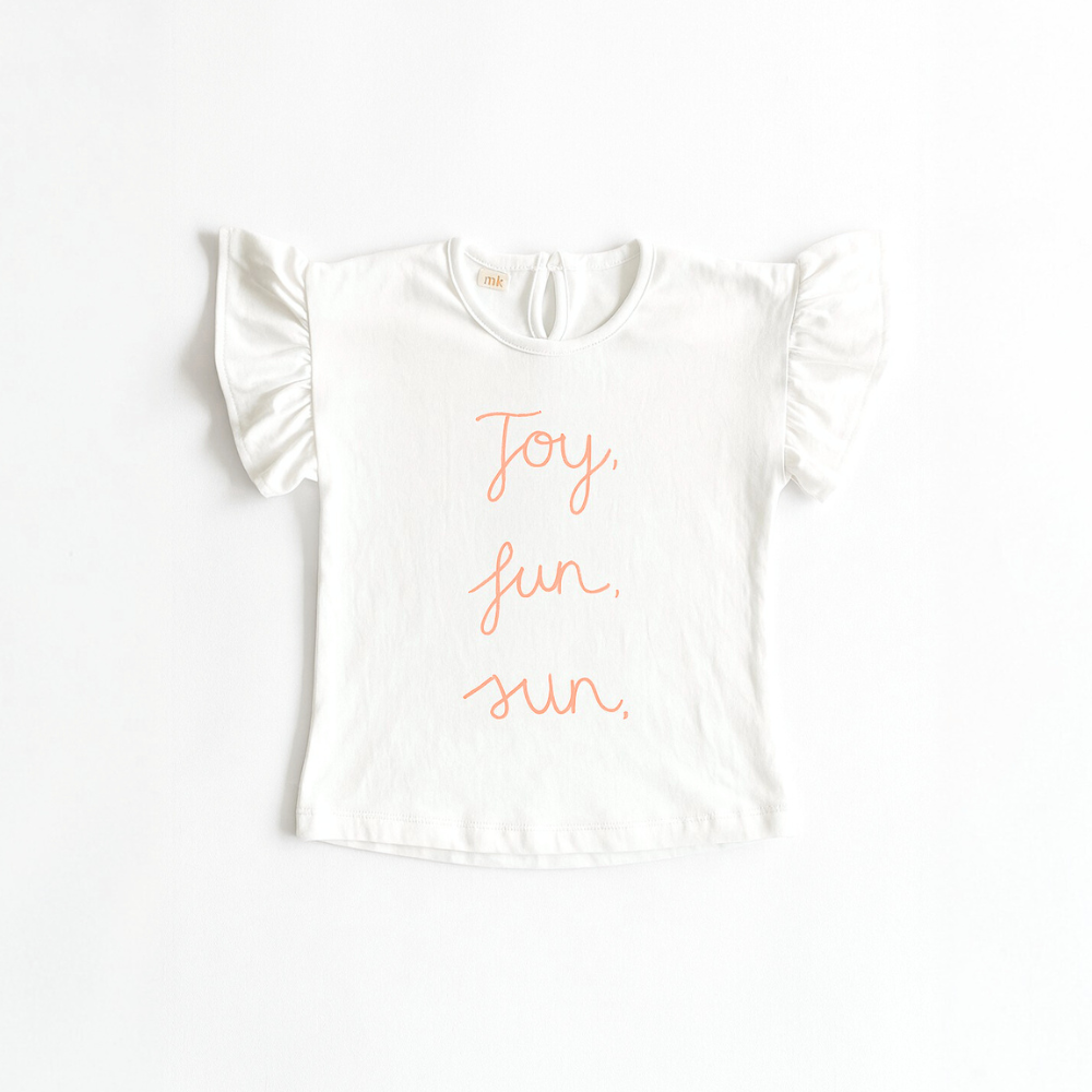 Polo Niña Joy Blanco (100% algodón)