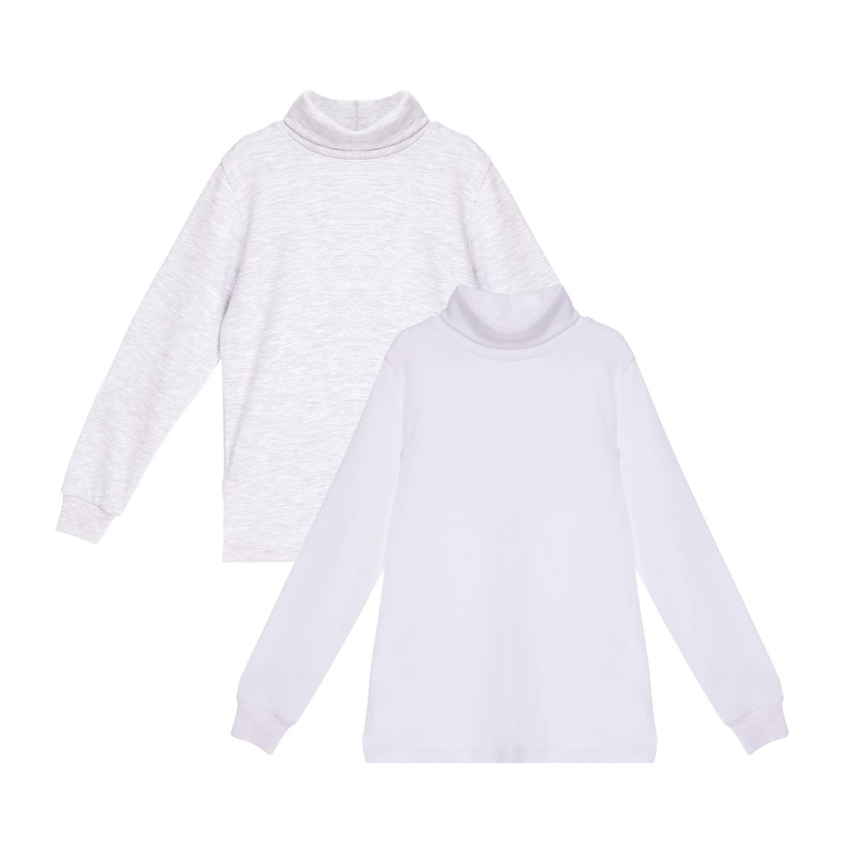 Set Natural Cafarena (Blanco / Gris Melange) - 100% Algodón