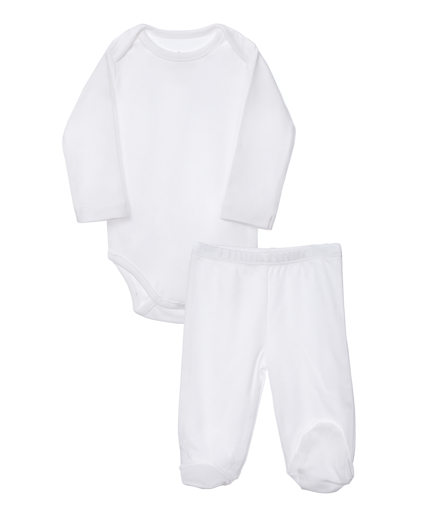 Set Body y Pantalón Bebé - Ecowhite (Algodón Orgánico)