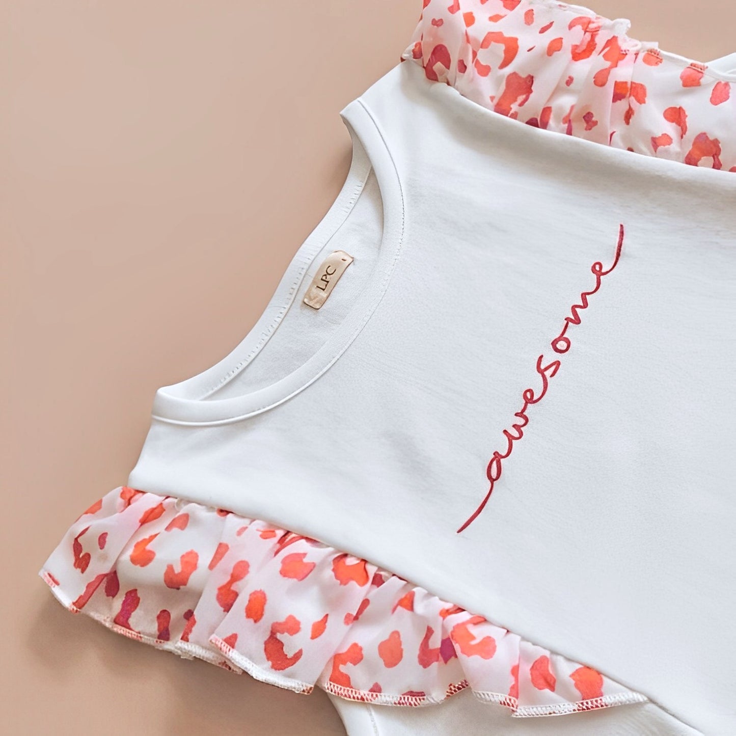 Polo Niña Awesome Blanco (100% algodón) - Le Petit Company