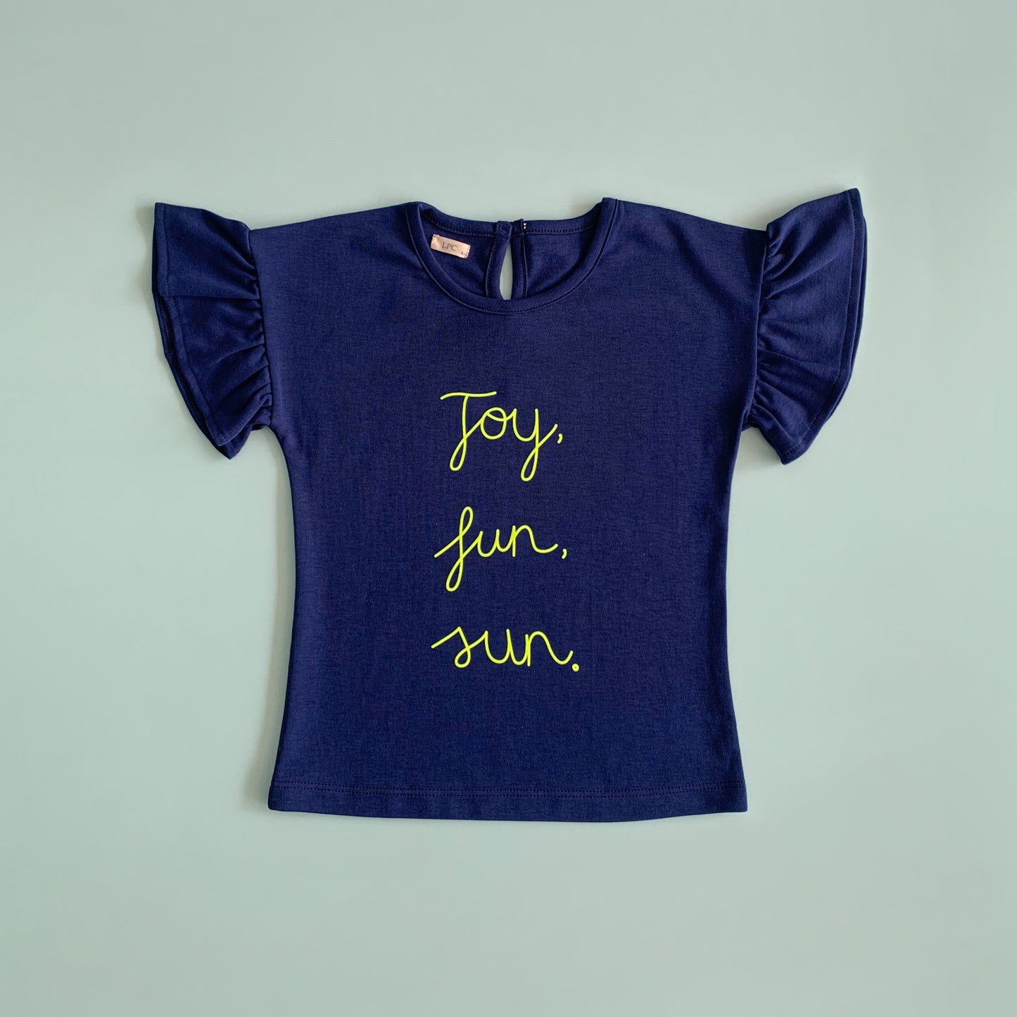 Polo Niña Joy Azul (100% algodón) - Le Petit Company