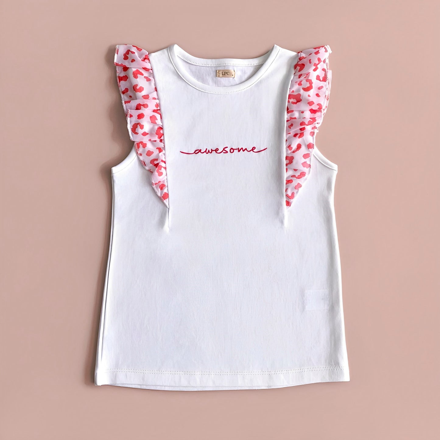 Polo Niña Awesome Blanco (100% algodón) - Le Petit Company