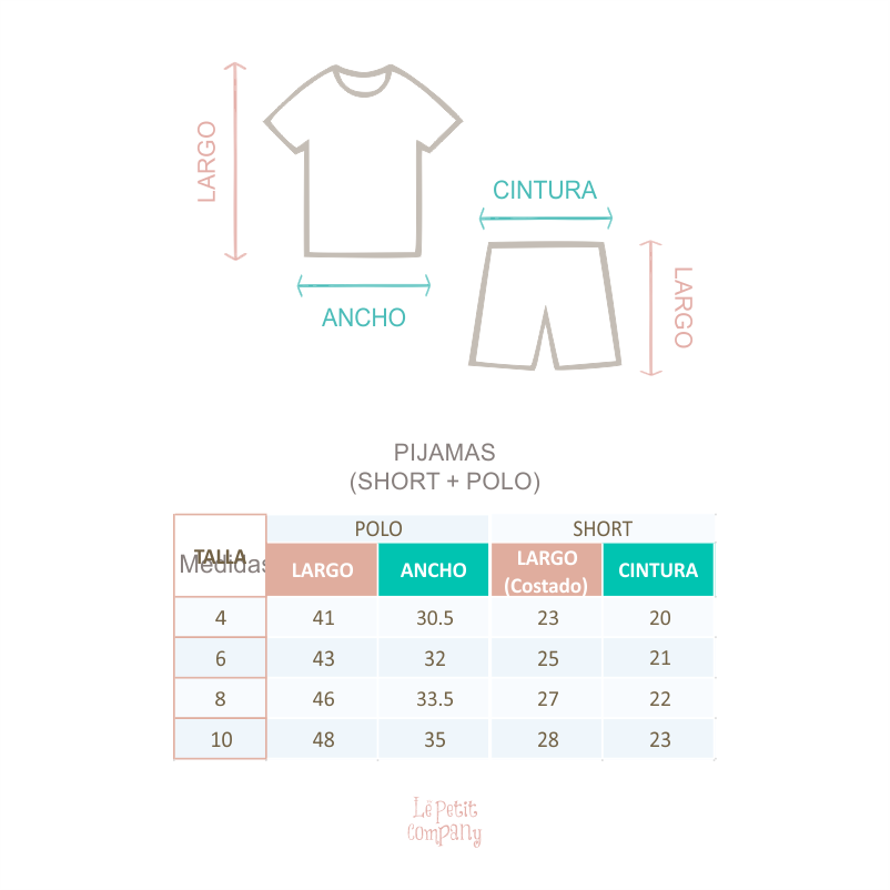 Pijama Niña - Roller Skates! (100% algodón) - Le Petit Company