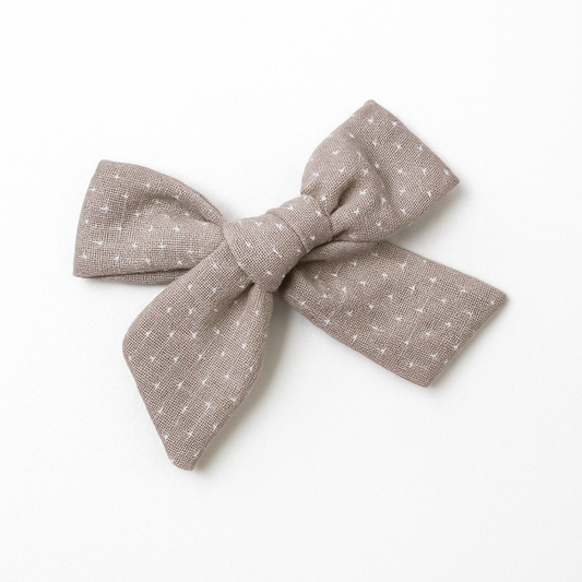 Ganchos Lazo Cabello Niña (Gris Dots)