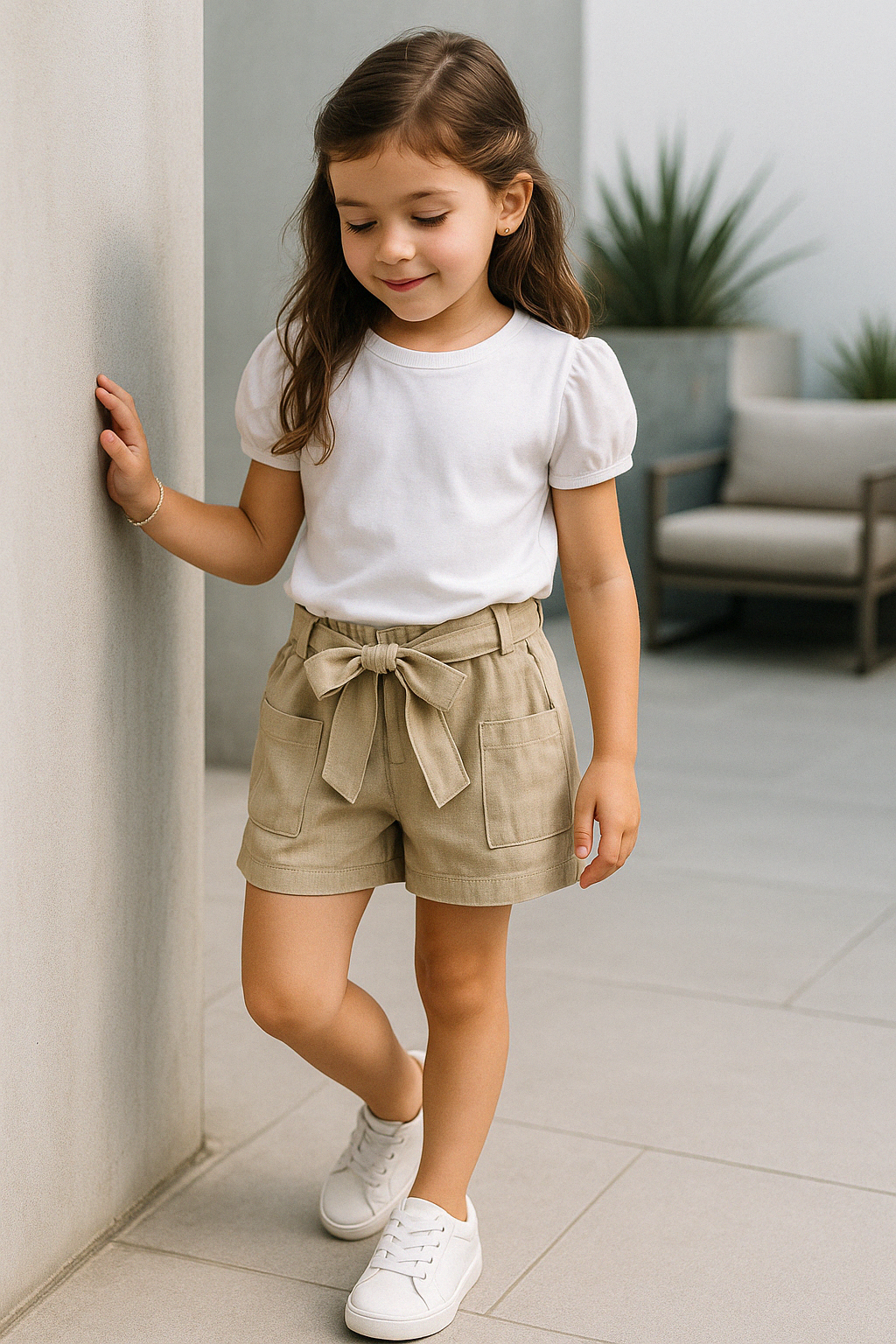 Short Niña Lazo Arena