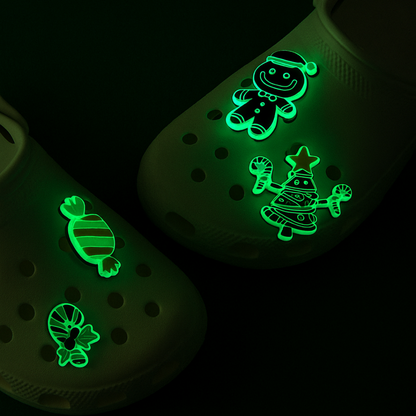 Accesorios para Crocs Pack Gingerbread Glow (4 pines)