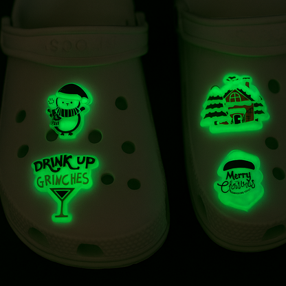 Accesorios para Crocs Pack Holiday Cheers Glow (4 pines)