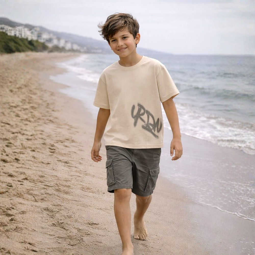 Polo Niño Boxy Urbn Arena – 100% Algodón