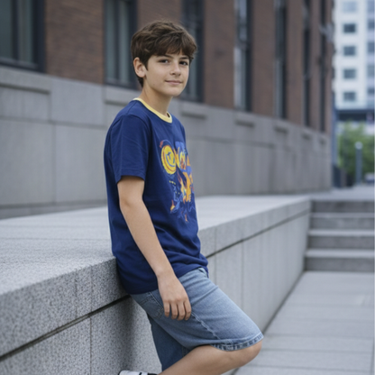 Polo Niño Speed Azul – 100% Algodón