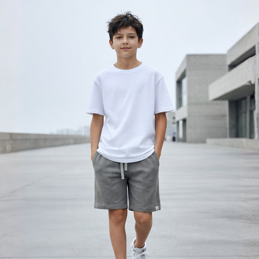 Short Niño French Terry Cocoa