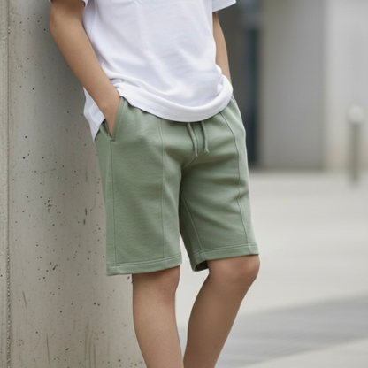 Short Niño French Terry Verde