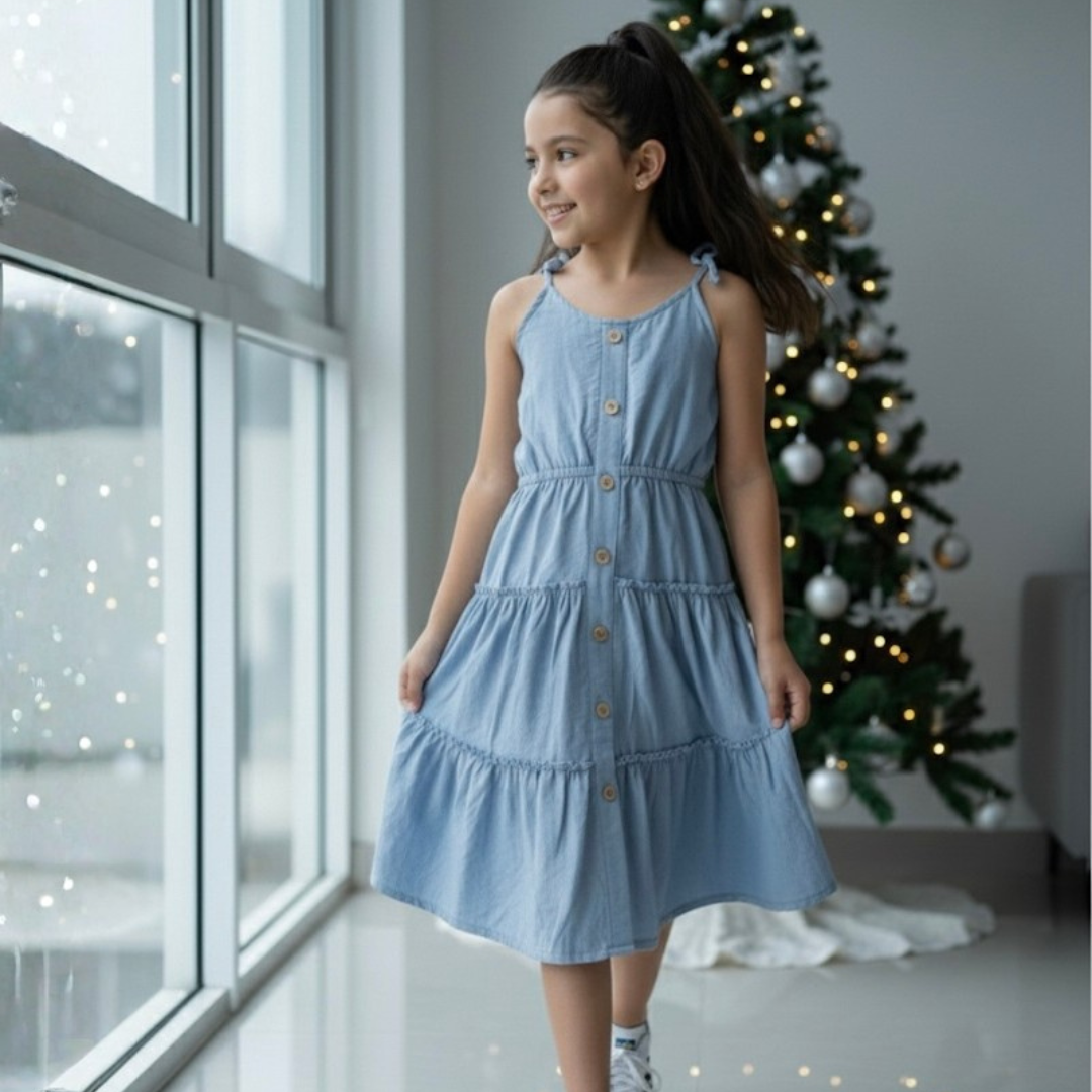 Vestido Celeste Niña