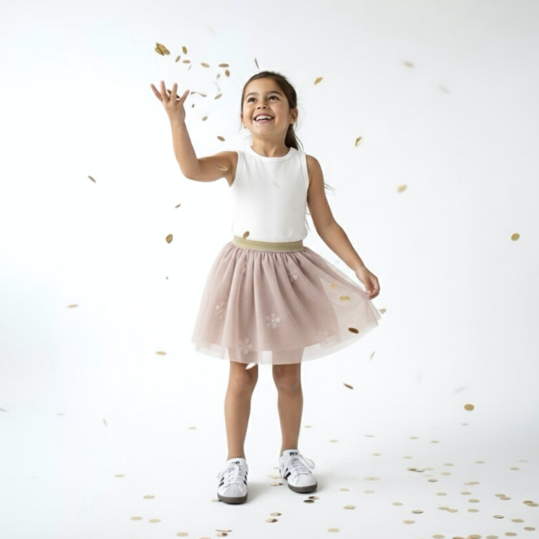 Falda Tutú Champagne Niña (Interior Algodón)