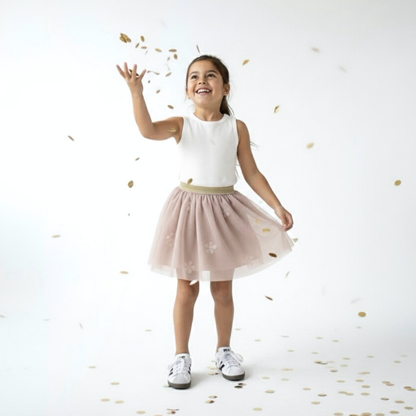 Falda Tutú Champagne Niña (Interior Algodón)