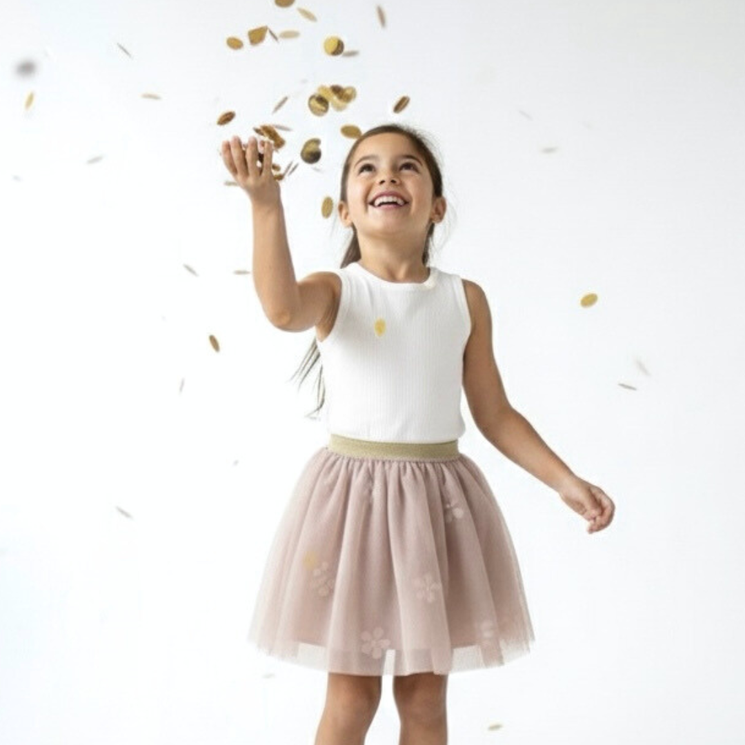 Falda Tutú Champagne Niña (Interior Algodón)
