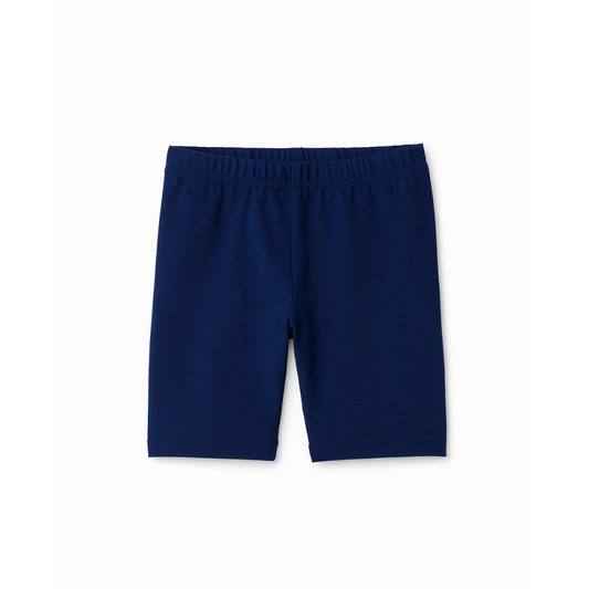 Biker Short Niña Azul Algodon - Le Petit Company