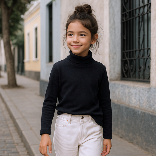 Cafarena Niño Niña Algodón Negro – Le Petit Company