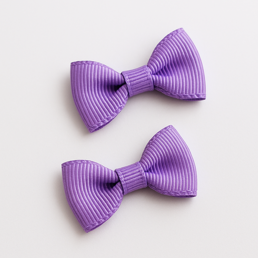 Mini Ganchos Cabello Niña Morado (2 unidades)
