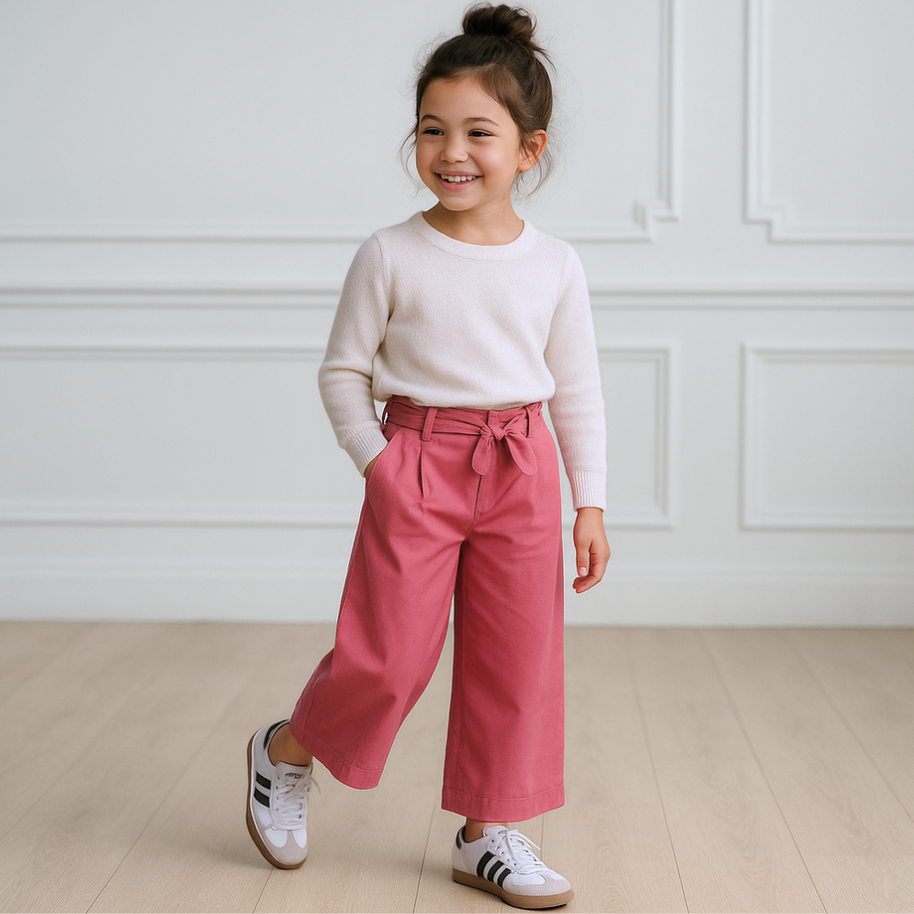 Pantalón Culotte Niña Lazo - Fresa