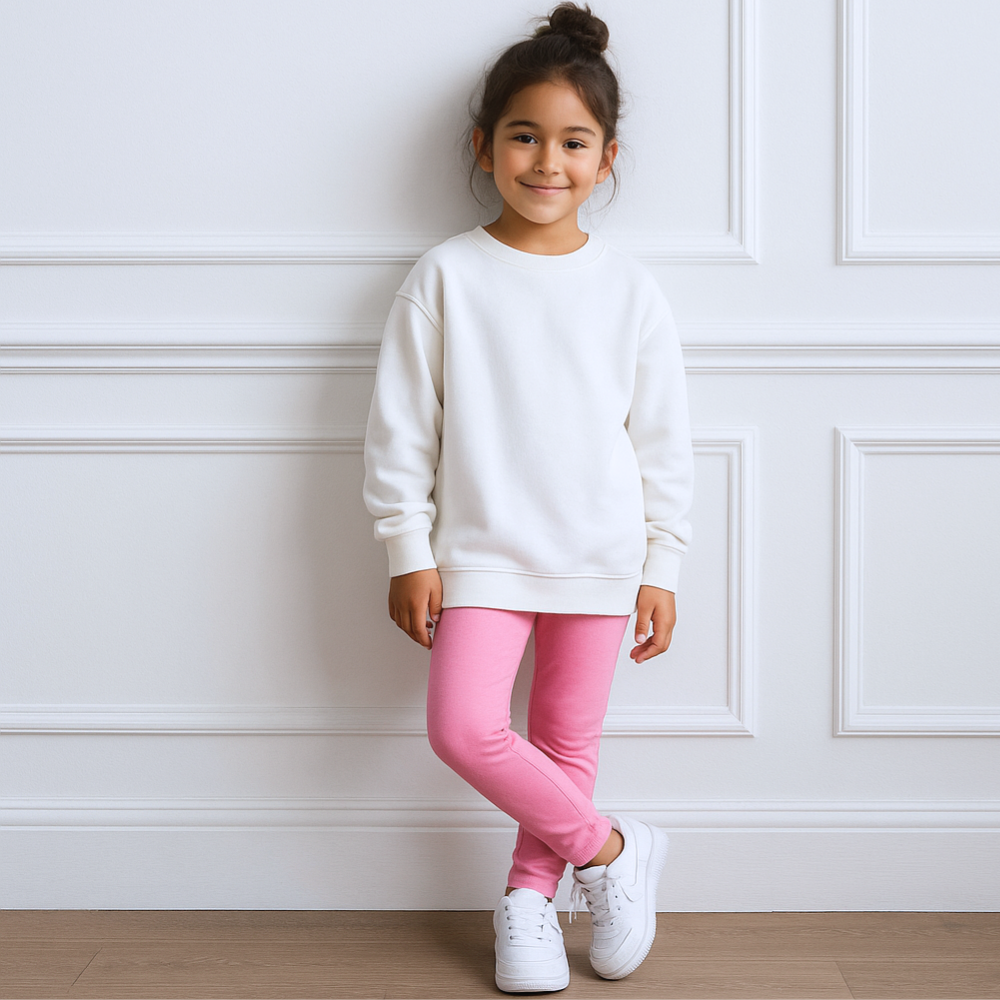 Legging Niña Basic Hot Pink - Algodón