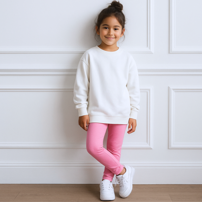 Legging Niña Basic Hot Pink - Algodón