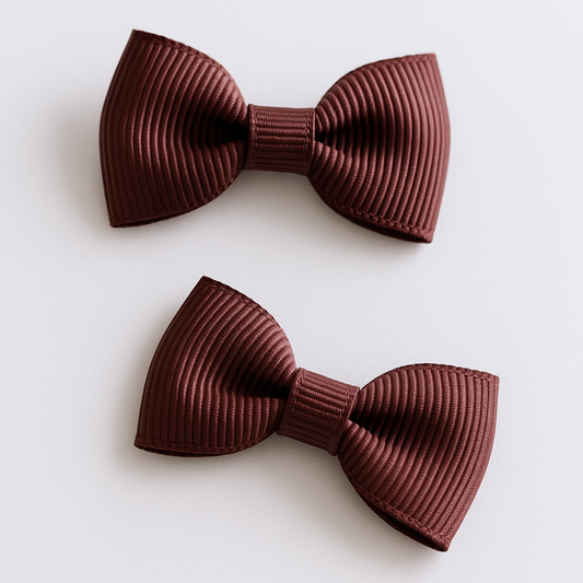 Ganchos Niña Cabello Chocolate - Le Petit Company