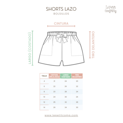 Short Niña Lazo Menta