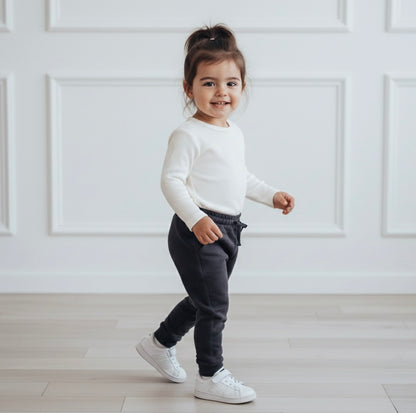 Jogger Buzo Niña Niño Charcoal (French Terry)