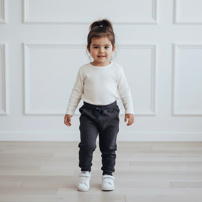 Jogger Buzo Niña Niño Charcoal (French Terry)