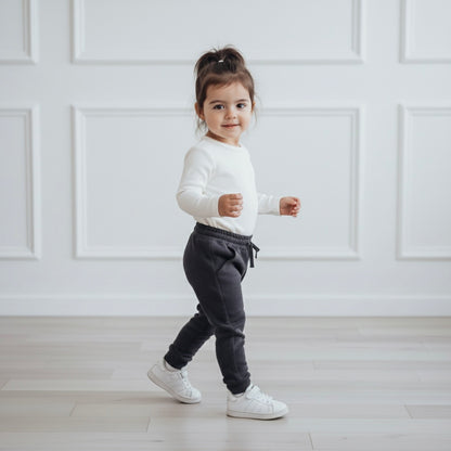 Jogger Buzo Niña Niño Charcoal (French Terry)