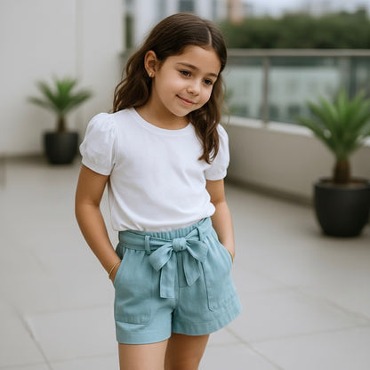 Short Niña Lazo Menta