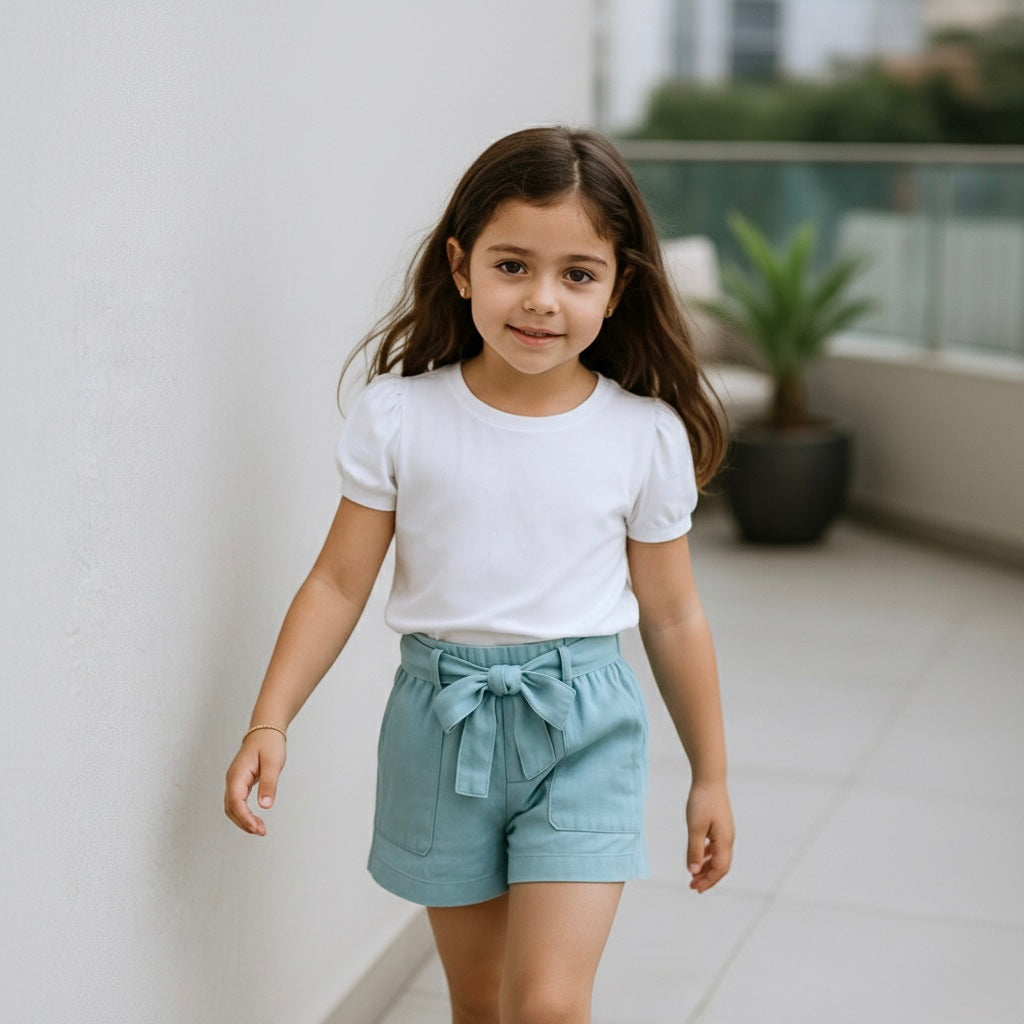 Short Niña Lazo Menta