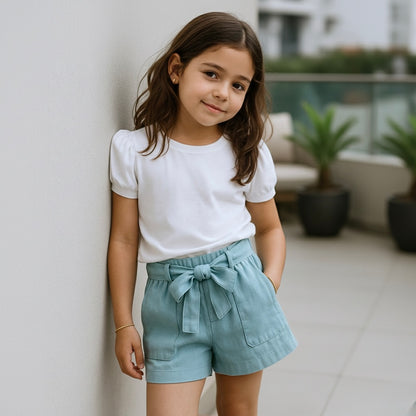 Short Niña Lazo Menta