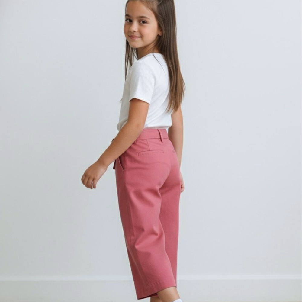 Pantalón Culotte Niña Lazo - Fresa