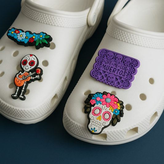 Accesorios para Crocs Pack Día de los Muertos Festive (4 pines)