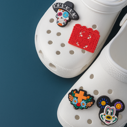 Accesorios para Crocs Pack Día de los Muertos Folk (4 pines)