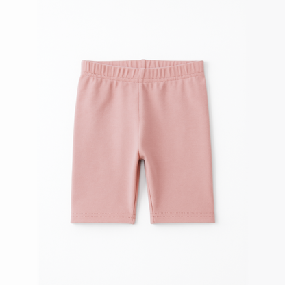 Biker Short Leggings Niña Algodón (Palo Rosa)